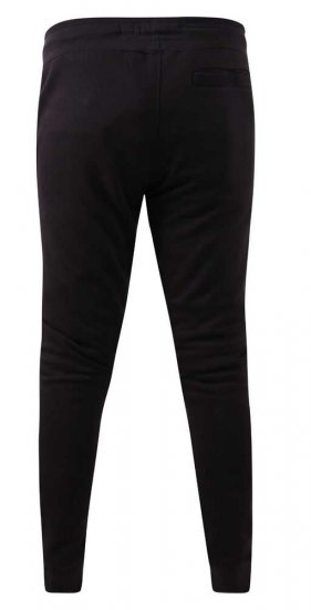 D555 Buckingham Cuffed Jogger With Side Pockets Black - Pantalones y cortos de chándal - Pantalones y Pantalones cortos de chándal - 2XL-12XL