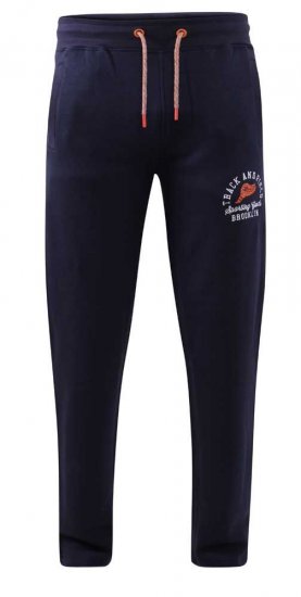 D555 Chilworth Open Hem Jogger Navy - Pantalones y cortos de chándal - Pantalones y Pantalones cortos de chándal - 2XL-12XL