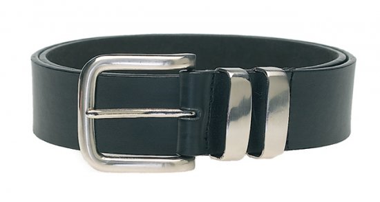 D555 Noah Leather Belt Black, 4cm - Cinturones - Cinturones W40-W70/2XL-8XL