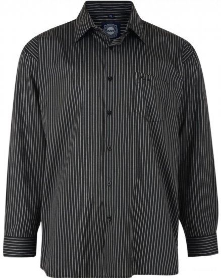 Kam 6092 L/S Shirt Black - Camisas - Camisas 2XL-10XL