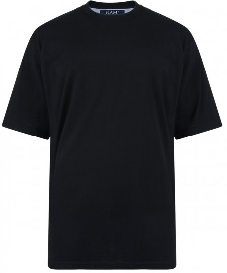 Kam Jeans T-shirt Black - Camisetas - Camisetas - 2XL-14XL