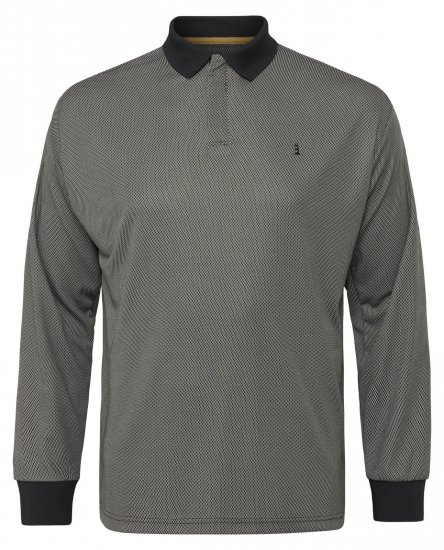 North Latitude Cool Effect Polo Manga Larga Negro - Polos - Polos 2XL-8XL