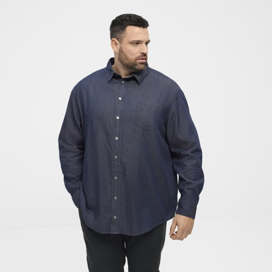 North Latitude 53139 camisa denim azul - Camisas - Camisas 2XL-10XL