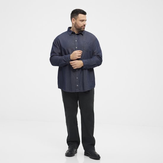 North Latitude 53139 camisa denim azul - Camisas - Camisas 2XL-10XL