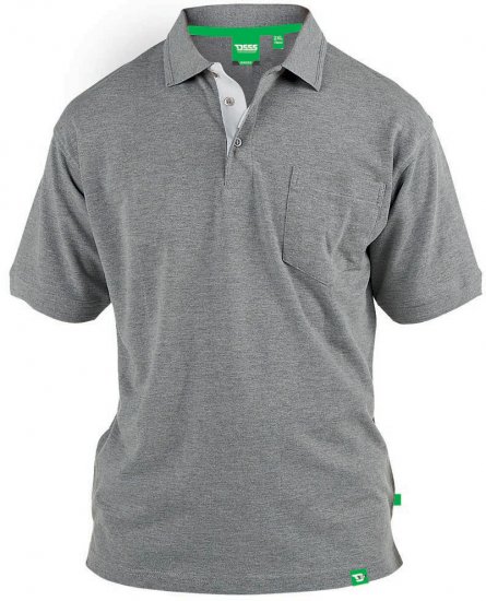 D555 Grant Polo Grey - Polos - Polos 2XL-8XL