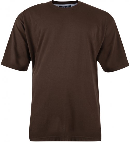 Kam Jeans T-shirt Brown - Camisetas - Camisetas - 2XL-14XL