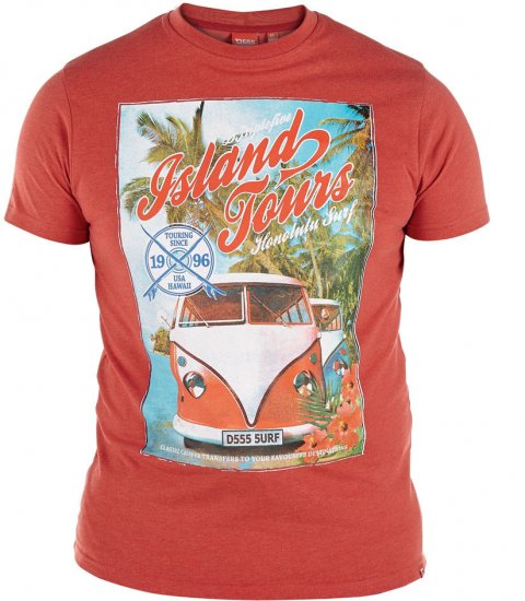 D555 Island Orange T-shirt - Camisetas - Camisetas - 2XL-14XL