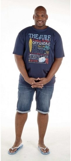 D555 Jordan T-shirt Navy - Camisetas - Camisetas - 2XL-14XL