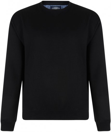 Kam Jeans Sweatshirt Black - Sudaderas - Sudaderas 2XL-12XL