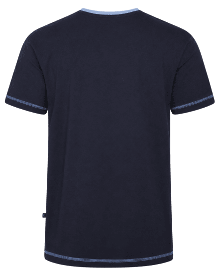 Kam Jeans 5780 Cut And Sew Panel T-Shirt Navy - Camisetas - Camisetas - 2XL-14XL