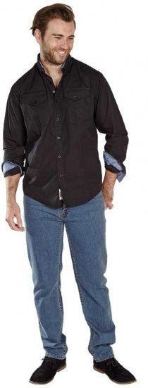 D555 LIONEL Fashion Pockets Long Sleeve Shirt - Camisas - Camisas 2XL-10XL