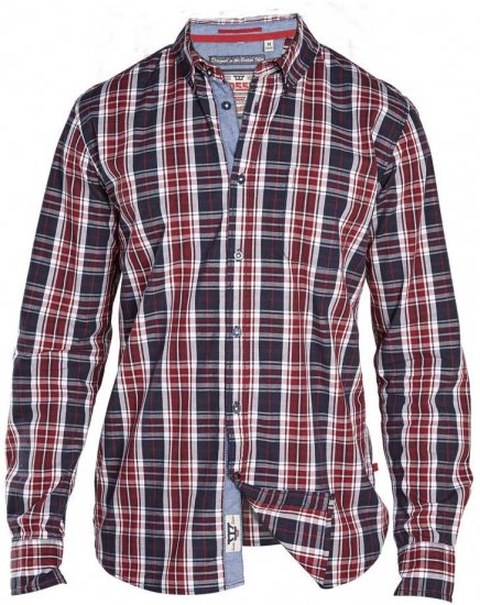 D555 TRUMAN Long Sleeve Shirt & T-shirt Combo - Camisas - Camisas 2XL-10XL