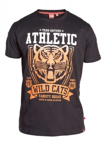 D555 STACY "Wild Cats" T-Shirt Black - Camisetas - Camisetas - 2XL-14XL