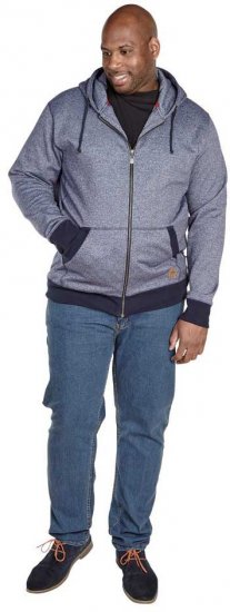 D555 AVERY Blue Speckled Hoody - Sudaderas - Sudaderas 2XL-12XL