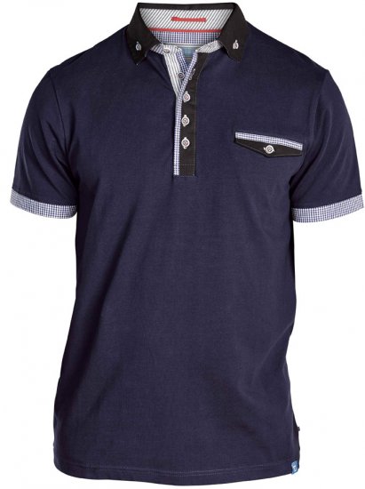 D555 Roland Short Sleeve Polo Shirt Navy - Polos - Polos 2XL-8XL