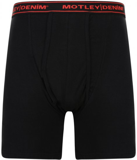 Motley Denim Boxer Shorts Black 2-pack - Ropa interior - Ropa interior 2XL-8XL