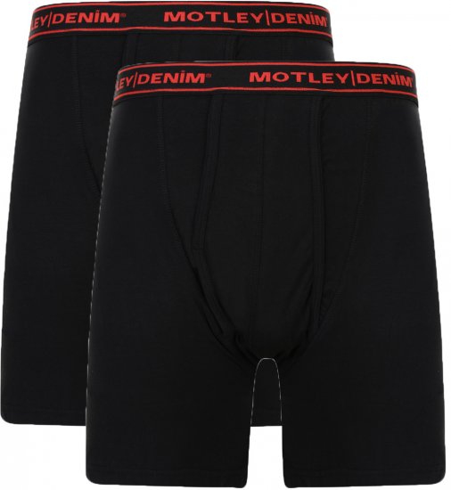 Motley Denim Boxer Shorts Black 2-pack - Ropa interior - Ropa interior 2XL-8XL