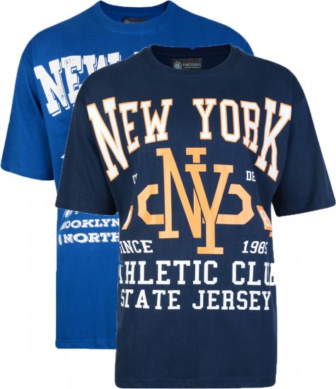 Kam Jeans Twin Pack NY - Camisetas - Camisetas - 2XL-14XL