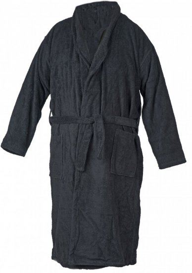 Abraxas Bathrobe 100% Cotton Black - Ropa interior - Ropa interior 2XL-8XL