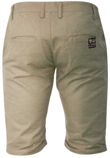 D555 PANAMA Chino Short With Side Elasticated Waist Khaki - Pantalones cortos - Pantalones cortos W40-W60