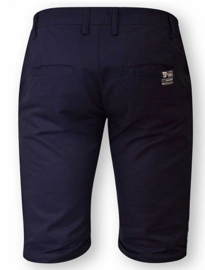 D555 PANAMA Chino Short With Side Elasticated Waist Navy - Pantalones cortos - Pantalones cortos W40-W60