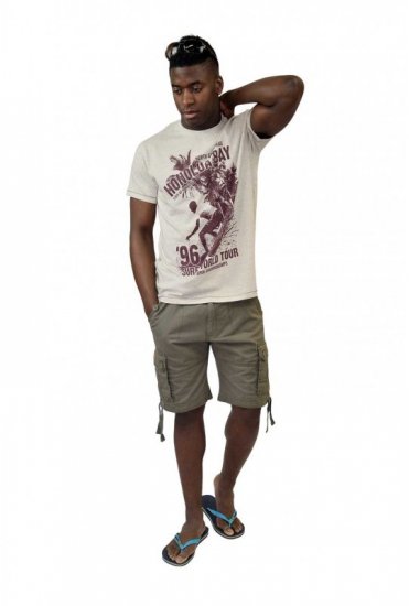 D555 CLAYTON Honolua Bay T-shirt White Marl - Camisetas - Camisetas - 2XL-14XL
