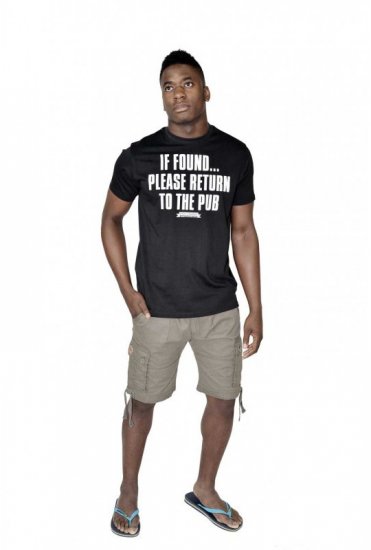 D555 SIMON 'Return To The Pub' Crew Neck T-Shirt Black - Camisetas - Camisetas - 2XL-14XL