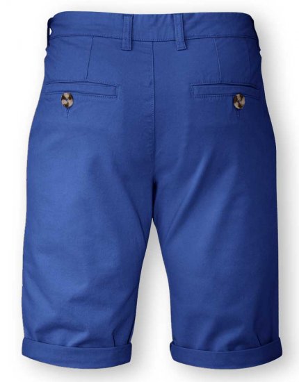 D555 COLTEN Stretch Cotton Chino Shorts Blue - Pantalones cortos - Pantalones cortos W40-W60
