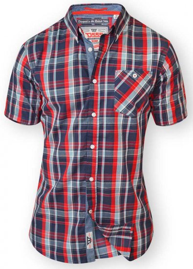 D555 MALCOLM Short Sleeve Button Down Shirt & T-shirt Combo - Camisas - Camisas 2XL-10XL