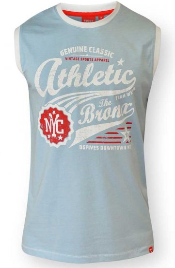 D555 JOVAN Athletic Sleeveless T-shirt Blue - Camisetas - Camisetas - 2XL-14XL