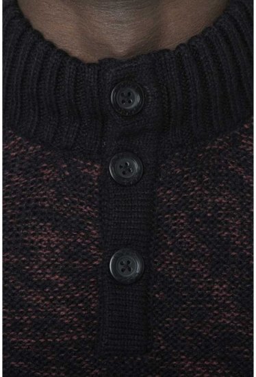 D555 MARSDEN Neck Sweater Black/Red - Sudaderas - Sudaderas 2XL-12XL
