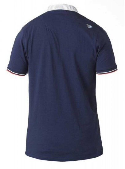 D555 GARFIELD Short Sleeve Stretch Polo Shirt Navy - Polos - Polos 2XL-8XL