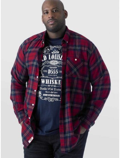 D555 Richard Long Sleeve Shirt & T-shirt Combo - Camisas - Camisas 2XL-10XL