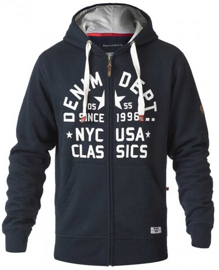 D555 Upton Hoodie Navy - Sudaderas - Sudaderas 2XL-12XL