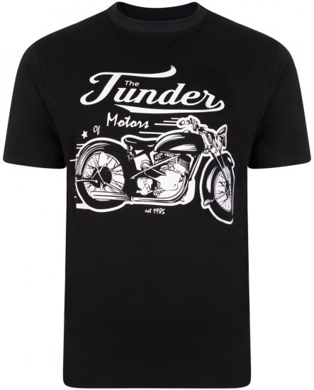 Kam Jeans 5104 Thunder Motors T-shirt Black - Camisetas - Camisetas - 2XL-14XL
