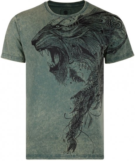 K.J. Lion Print T-shirt - Camisetas - Camisetas - 2XL-14XL