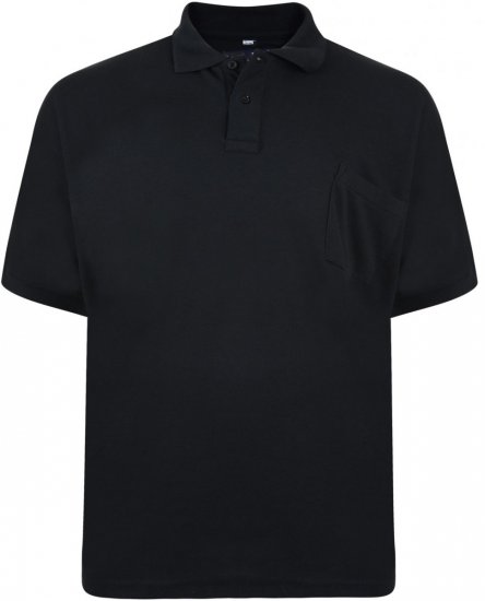 Motley Denim Polo Black - Polos - Polos 2XL-8XL