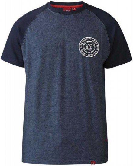 D555 Spencer T-shirt Navy - Camisetas - Camisetas - 2XL-14XL