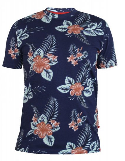 D555 Castro T-shirt Navy - Camisetas - Camisetas - 2XL-14XL