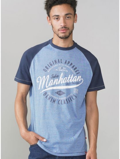 D555 Gunner T-shirt Blue - Camisetas - Camisetas - 2XL-14XL