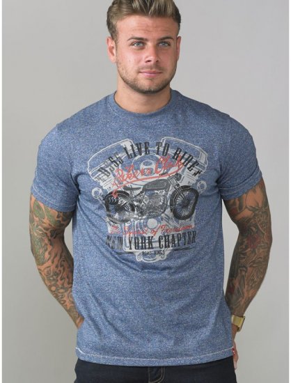 D555 Bradley T-shirt Blue - Camisetas - Camisetas - 2XL-14XL