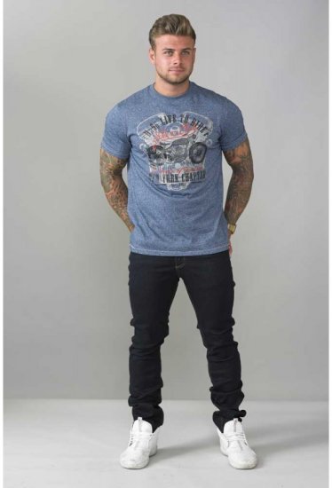 D555 Bradley T-shirt Blue - Camisetas - Camisetas - 2XL-14XL