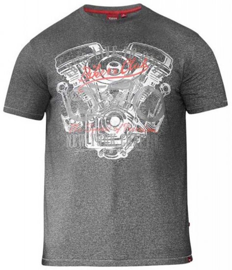 D555 Bradley T-shirt Charcoal - Camisetas - Camisetas - 2XL-14XL