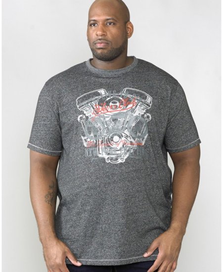D555 Bradley T-shirt Charcoal - Camisetas - Camisetas - 2XL-14XL
