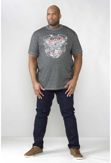 D555 Bradley T-shirt Charcoal - Camisetas - Camisetas - 2XL-14XL