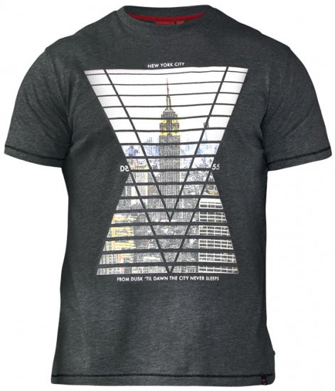 D555 Rox T-shirt Charcoal - Camisetas - Camisetas - 2XL-14XL