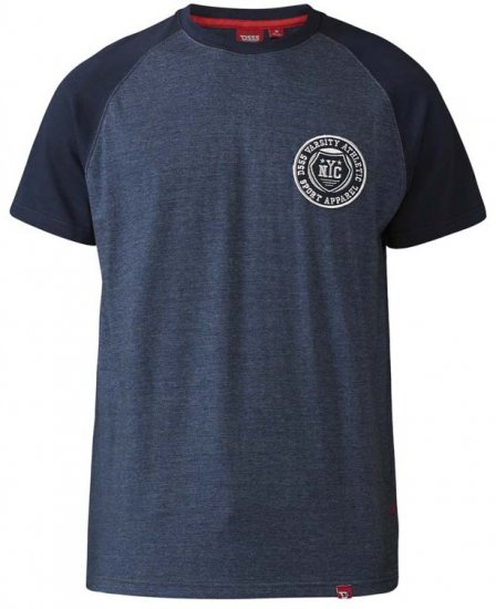 D555 Spencer T-shirt Navy - Camisetas - Camisetas - 2XL-14XL