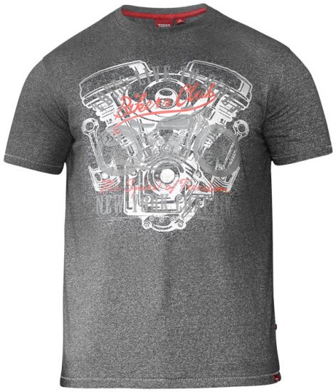 D555 Bradley T-shirt Charcoal - Camisetas - Camisetas - 2XL-14XL