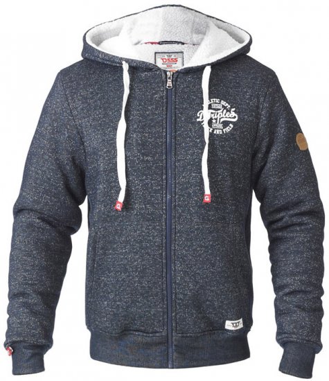 D555 Hulk Fur Lined Zipper Hood Navy - Sudaderas - Sudaderas 2XL-12XL