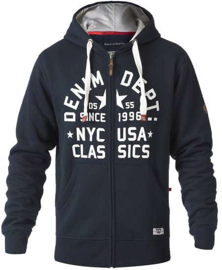 D555 Upton Hoodie Navy - Sudaderas - Sudaderas 2XL-12XL